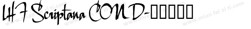 LHF Scriptana COND字体转换